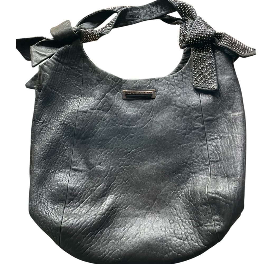 Anya Hindmarch Black Studded Hobo